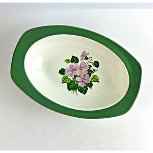 Vintage Taylor Smith Taylor Conversation Marsh Violet Serving Bowl